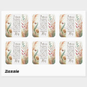 私はクリスチャン引用文の娘だ スクエアシール (シート)