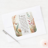 私はクリスチャン引用文の娘だ スクエアシール (封筒)