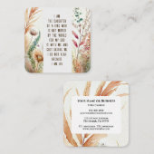 私はクリスチャン引用文の娘だ スクエア名刺 (正面/裏面)