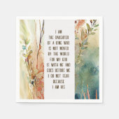 私はクリスチャン引用文の娘だ スタンダードカクテルナプキン (正面)