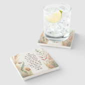 私はクリスチャン引用文の娘だ ストーンコースター (横)