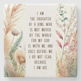 私はクリスチャン引用文の娘だ ストーンコースター