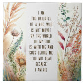 私はクリスチャン引用文の娘だ タイル (正面)