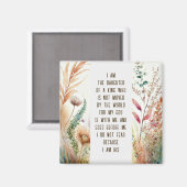 私はクリスチャン引用文の娘だ マグネット (正面/裏面)