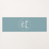 私はクリスチャン・ブルー・グリーンを通してすべてを行うことができる ヨガマット (裏面(横))