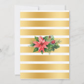 私はクリストマスのシャワーを行う前にバブルとブローズ 招待状 (裏面)