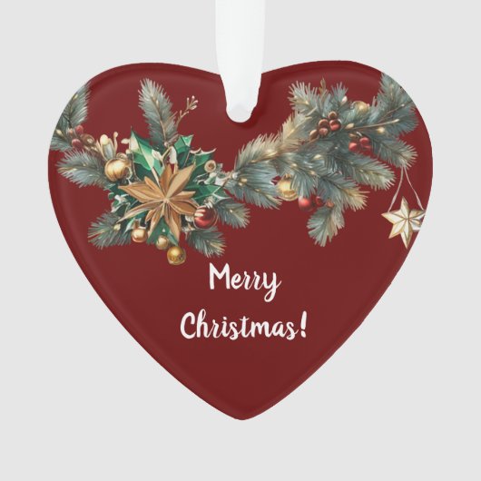 私はクリスマスがあなたを愛している オーナメント (正面)