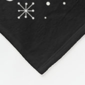 私はクリスマスが大好きで夫は雪の結晶クリスマス フリースブランケット (角)