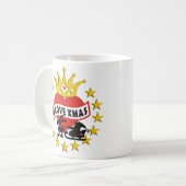 私はクリスマスが大好き、私はクリスマス コーヒーマグカップ (正面左)