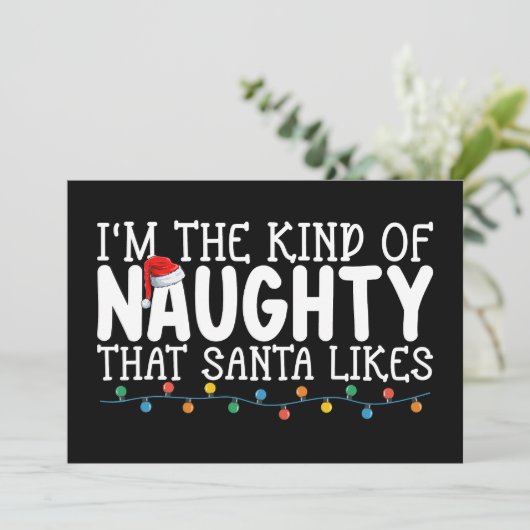 私はクリスマスが好きいけななタイプのサンタ 招待状 (スタンド正面)