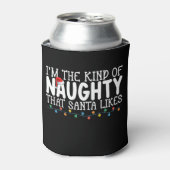 私はクリスマスが好きいけななタイプのサンタ 缶クーラー (缶正面)