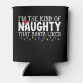 私はクリスマスが好きいけななタイプのサンタ 缶クーラー (正面)