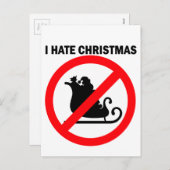 私はクリスマスが嫌いだ シーズンポストカード (正面/裏面)