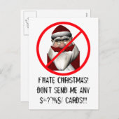 私はクリスマスが嫌いだ シーズンポストカード (正面/裏面)