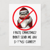 私はクリスマスが嫌いだ シーズンポストカード (正面)