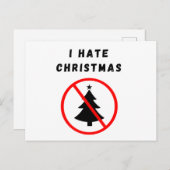 私はクリスマスが嫌いだ ポストカード (正面/裏面)