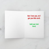 私はクリスマスが嫌いです シーズンカード (内部)