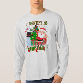 私はクリスマスだと思う Tシャツ