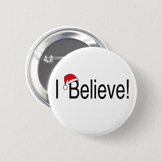 私はクリスマスで信じます 缶バッジ (正面&裏面)