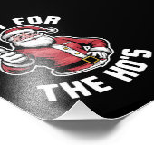 私はクリスマスにサンタで行おもしろいう フォトプリント            (角)