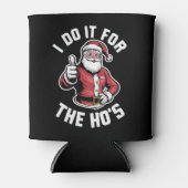 私はクリスマスにサンタで行おもしろいう 缶クーラー (正面)