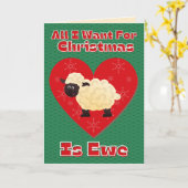 私はクリスマスに欲しいのは可愛いおもしろい カード (黄色い花)