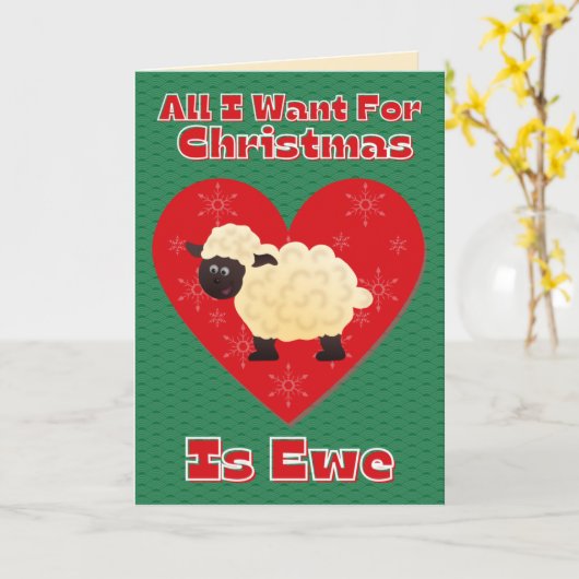 私はクリスマスに欲しいのは可愛いおもしろい カード (黄色い花)