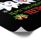 私はクリスマスに欲しいのは私の前歯の二本のおもしろい ポスター (角)