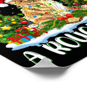 私はクリスマスに欲しいラフなコリードッグクリスマスTr ポスター (角)