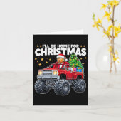 私はクリスマスのために家に帰る – Donald Trump Christma カード (黄色い花)