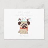 私はクリスマスのために欲しいすべてのもの.IS FOOD.バニおもしろいー ポストカード (正面)