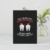 私はクリスマスのために欲しいのは私の2つの前歯Xmaだけ 招待状 (スタンド正面)