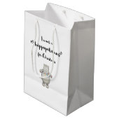 私はクリスマスのためのカバ-ギフトバッグがほしいと思います ミディアムペーパーバッグ (裏面アングル)