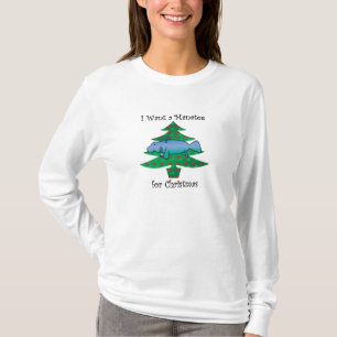 私はクリスマスのためのマナティーがほしいと思います Tシャツ