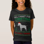私はクリスマスのための唯一のブルテリア犬の醜いxmaである tシャツ (正面)