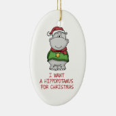 私はクリスマスのオーナメントのためのカバがほしいと思います セラミックオーナメント (右)