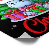 私はクリスマスのカバにカバが欲しい子供へ ポスター (角)