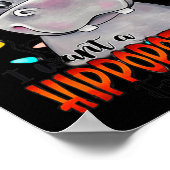 私はクリスマスのカバのカバのクリスマス4 ポスター (角)