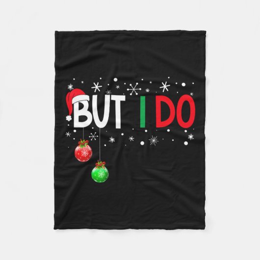 私はクリスマスのパジャマに合わせないが、私はXmaをする フリースブランケット (正面)