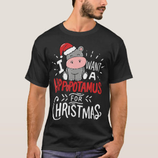 私はクリスマスのパジャマの男性のためにカバが欲しい Tシャツ