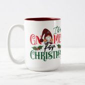 私はクリスマスの個人的なマグカップの格言になる ツートーンマグカップ (左)