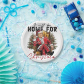 私はクリスマスの切り株の成熟の日に帰省する ペーパープレート (パーティー)