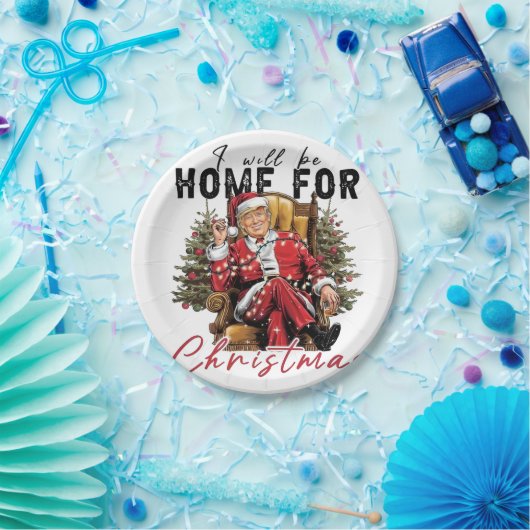 私はクリスマスの切り株の成熟の日に帰省する ペーパープレート (パーティー)