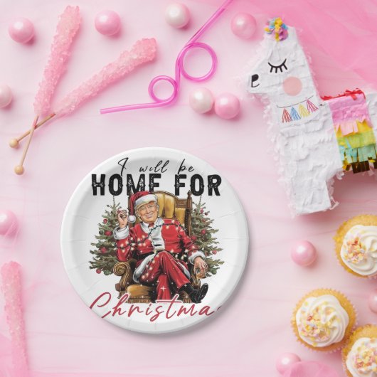 私はクリスマスの切り株の成熟の日に帰省する ペーパープレート (パーティー)