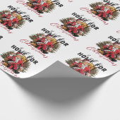 私はクリスマスの切り株の成熟の日に帰省する ラッピングペーパー (角)