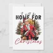 私はクリスマスの切り株の成熟の日に帰省する 招待状 (正面)
