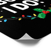 私はクリスマスの服装に合わせないけど ポスター (角)