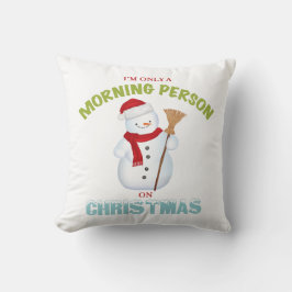 私はクリスマスの枕のただの朝人です クッション