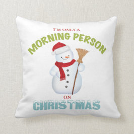 私はクリスマスの枕のただの朝人です クッション