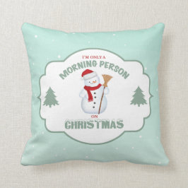 私はクリスマスの枕のただの朝人です クッション